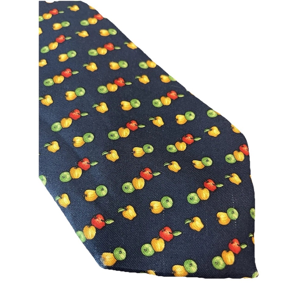 BROOKS BROTHERS Makers Red Yellow Green Peppers‎ SILK TIE 58" X 3.5" Made USA